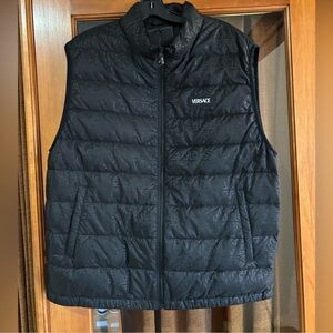 Men’s Versace padded vest monogram throughout size 54/3XL made Italy